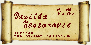 Vasilka Nestorović vizit kartica